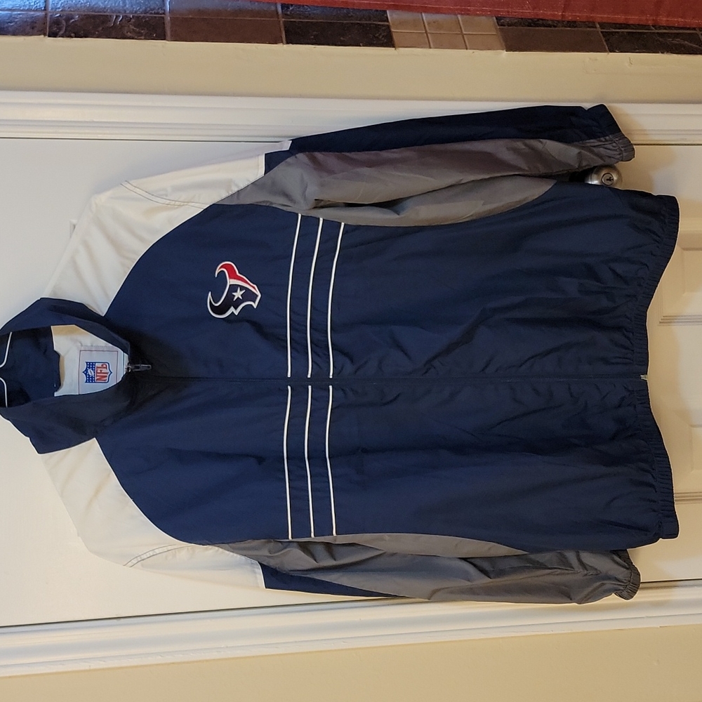 Men's NFL Texan's zip up windbreaker, XL
